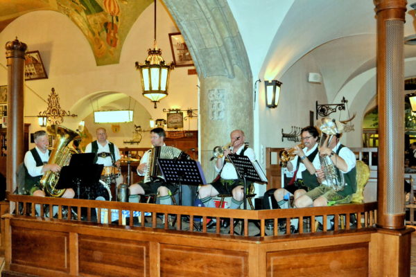 Oompah Band Playing at Hofbräuhaus in Munich, Germany - Encircle Photos