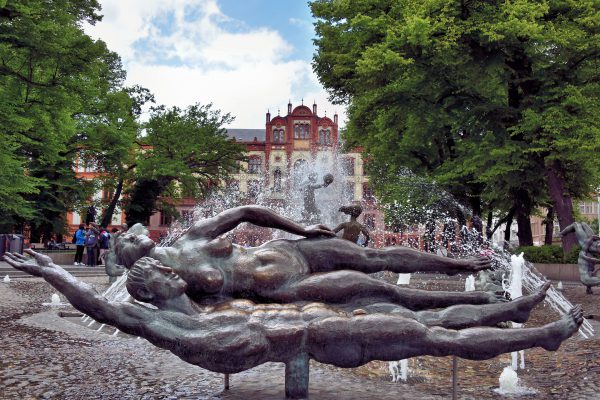 Joy of Life Fountain in Rostock, Germany - Encircle Photos