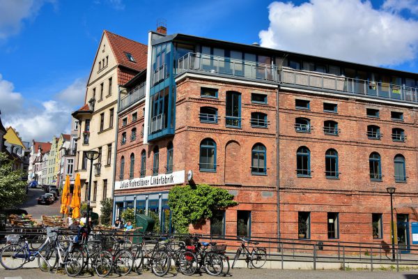 Sidewalk Cafe in Rostock, Germany - Encircle Photos