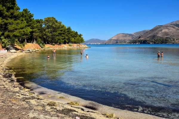 People Swimming in Cove near Argostoli, Greece - Encircle Photos