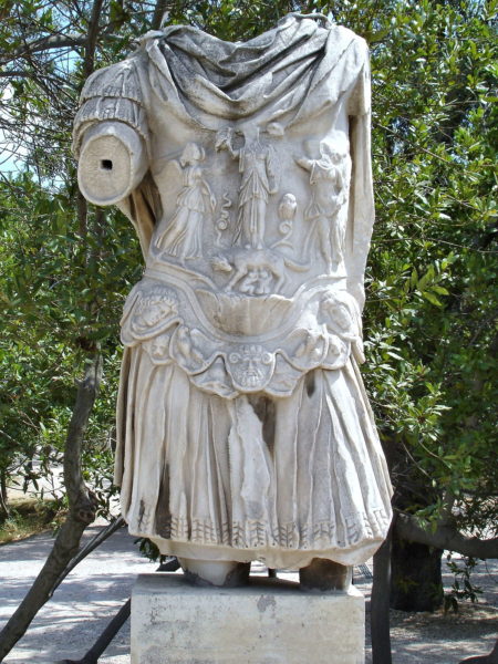 Emperor Hadrian Statue at Ancient Agora in Athens, Greece - Encircle Photos