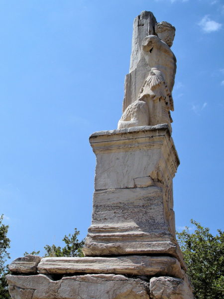 Triton Statue at Odeon of Agrippa at Ancient Agora in Athens, Greece - Encircle Photos