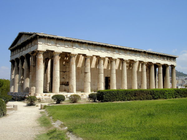 Temple of Hephaestus above Ancient Agora in Athens, Greece - Encircle Photos