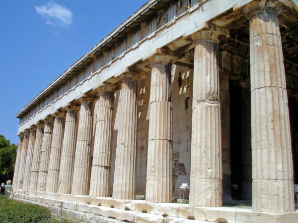 Temple of Hephaestus Colonnade above Ancient Agora in Athens, Greece - Encircle Photos