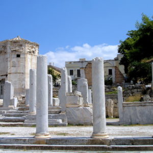 East Courtyard Colonnade at Roman Agora in Athens, Greece - Encircle Photos