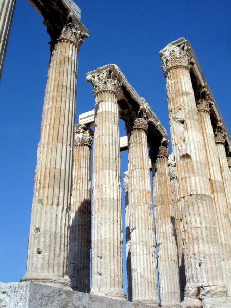 Temple of Olympian Zeus Dedication in Athens, Greece - Encircle Photos