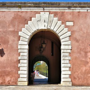 Arched Entry Gate at Old Fortress in Corfu, Greece - Encircle Photos