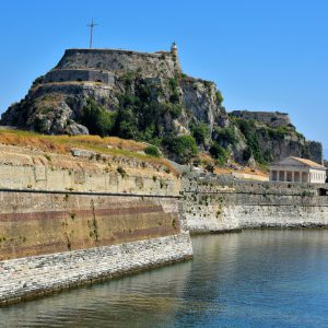 Old Fortress from Garitsa Bay in Corfu, Greece - Encircle Photos