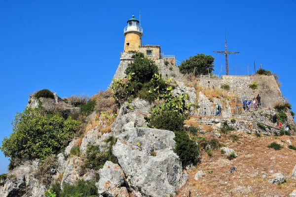 Lighthouse at Old Fortress in Corfu, Greece - Encircle Photos