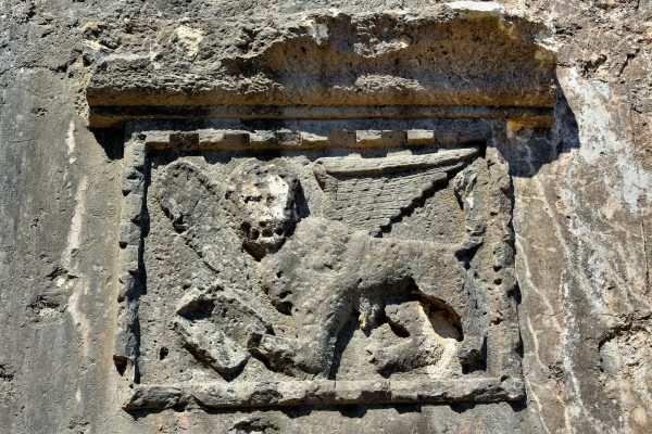 Lion of St. Mark Relief at Old Fortress in Corfu, Greece - Encircle Photos