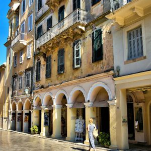 Origin of Shopping Street Names in Corfu, Greece - Encircle Photos