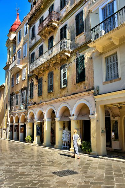 Origin of Shopping Street Names in Corfu, Greece - Encircle Photos
