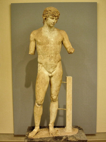 Antinous Statue in Archaeological Museum in Delphi, Greece - Encircle Photos