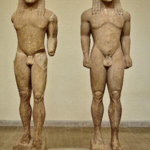 Cleobis and Biton in Archaeological Museum in Delphi, Greece - Encircle Photos