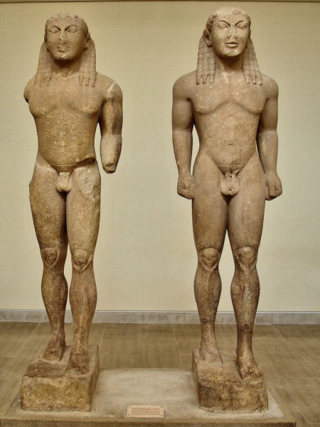 Cleobis and Biton in Archaeological Museum in Delphi, Greece - Encircle Photos