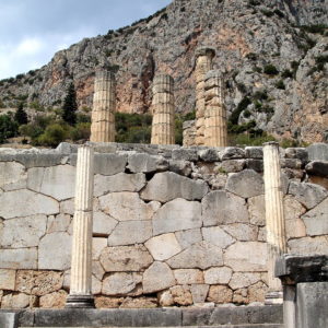 Athenian Stoa in Delphi, Greece - Encircle Photos