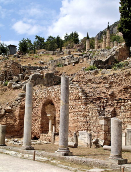 Votive Monuments along Sacred Way in Delphi, Greece - Encircle Photos