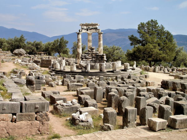 Temple of Athena Pronaia in Delphi, Greece - Encircle Photos