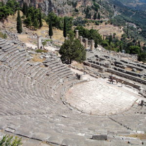 Theatre in Delphi, Greece - Encircle Photos