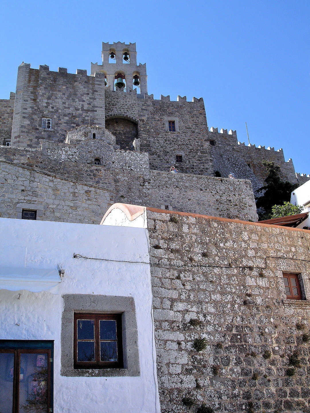 Exterior of Monastery of St. John in Chora on Patmos, Greece Encircle Photos