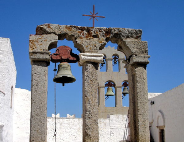 Terrace of Monastery of St. John in Chora on Patmos, Greece - Encircle Photos