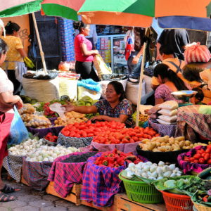Women Shopping at El Mercado Farmers’ Market in Antigua, Guatemala - Encircle Photos