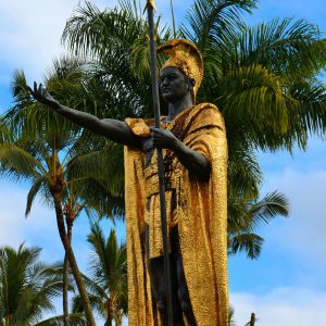 King Kamehameha Statue in Hilo, Island of Hawaii, Hawaii - Encircle Photos