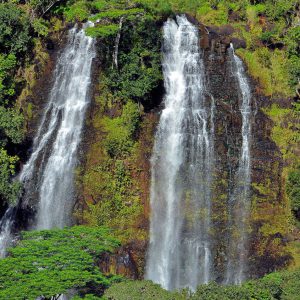 Close Up of ‘Ōpaeka’a Falls near Wailuā on Kaua’i, Hawaii - Encircle Photos
