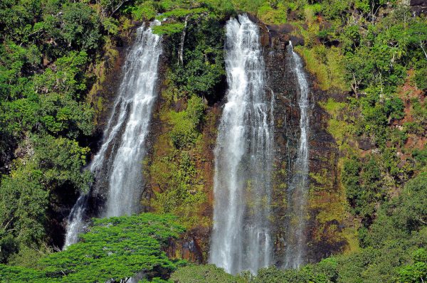 Close Up of ‘Ōpaeka’a Falls near Wailuā on Kaua’i, Hawaii - Encircle Photos