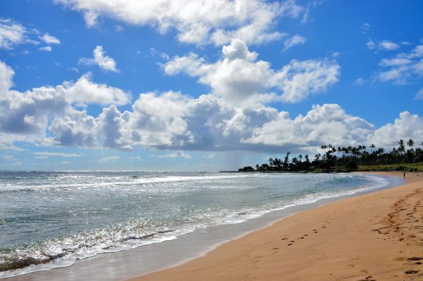 Surf and Sand on Wailuā Beach near Wailuā on Kaua’i, Hawaii - Encircle Photos