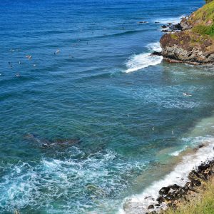 Surfers in Honolua Bay near Kapalua on Maui, Hawaii - Encircle Photos