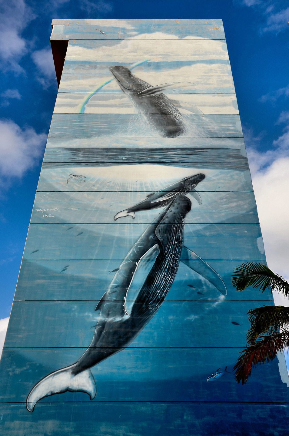 Earth Day Hawaii Mural by Wyland in Honolulu, Oahu, Hawaii