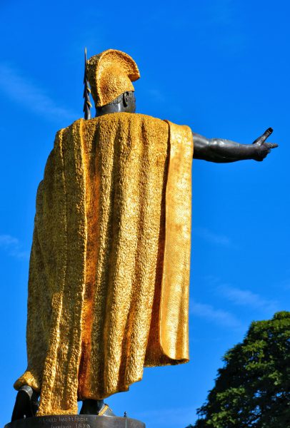 Backside of King Kamehameha Statue in Honolulu, O’ahu, Hawaii - Encircle Photos