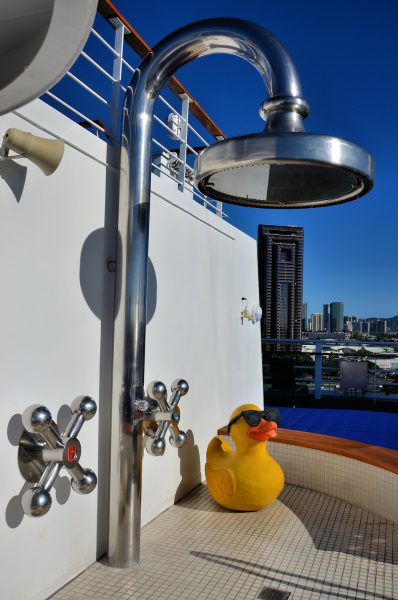Rubber Ducky Statue on NCL Pride of America Ship in Honolulu Port, Oahu, Hawaii - Encircle Photos
