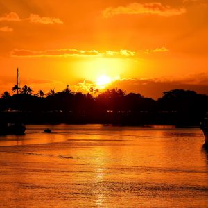 Sunset at Ala Wai Harbor in Honolulu, O’ahu, Hawaii - Encircle Photos