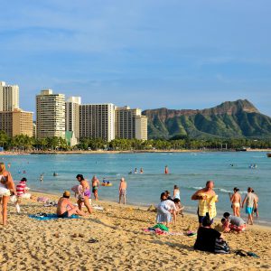 Royal Hawaiian Beach at Waikīkī in Honolulu, O’ahu, Hawaii - Encircle Photos