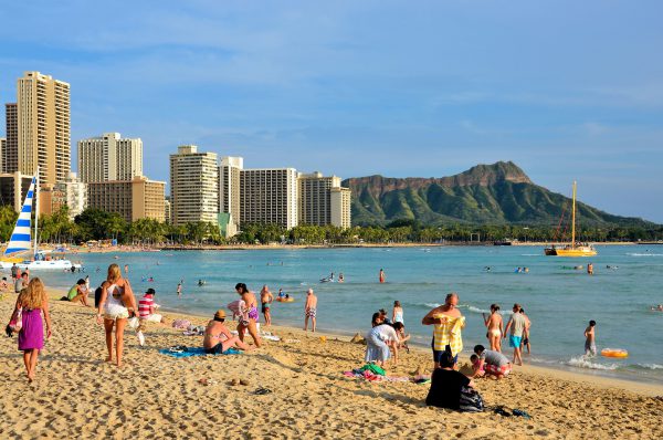 Royal Hawaiian Beach at Waikīkī in Honolulu, O’ahu, Hawaii - Encircle Photos