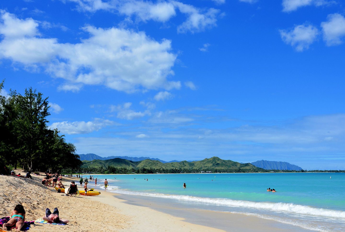 Kailua Beach Park on Windward Coast of O’ahu, Hawaii Encircle Photos