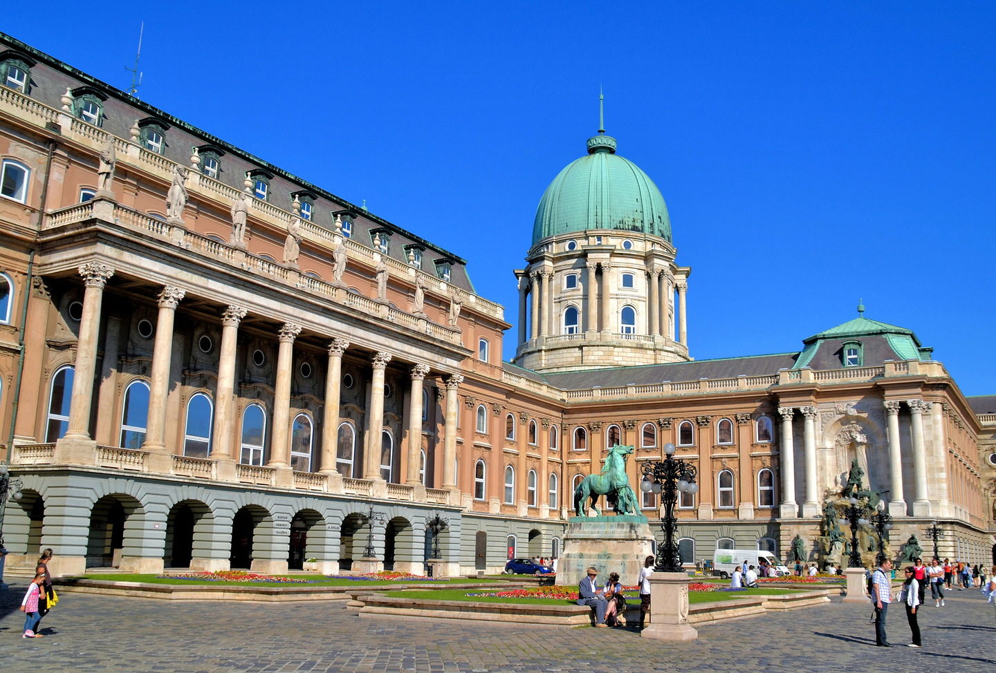 Western Forecourt of Buda Castle in Budapest, Hungary - Encircle Photos