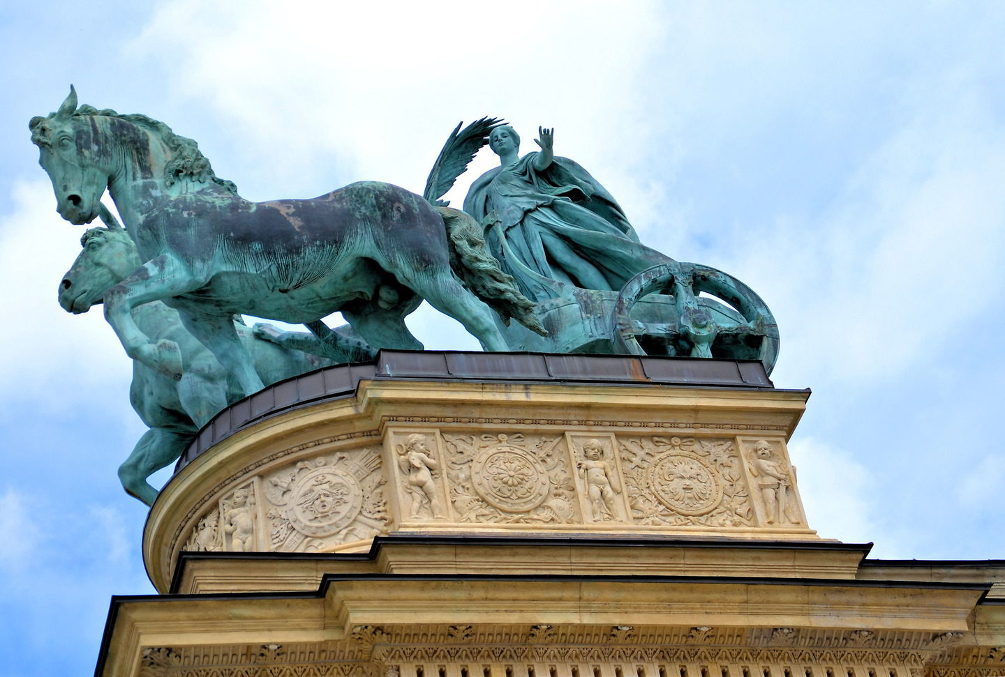 Peace Statue at Heroes’ Square in Budapest, Hungary Encircle Photos