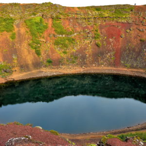 Kerid Crater Lake on Golden Circle, Iceland - Encircle Photos