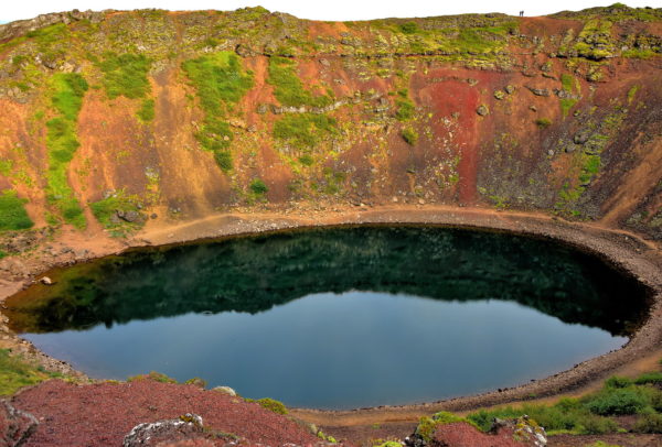 Kerid Crater Lake on Golden Circle, Iceland - Encircle Photos