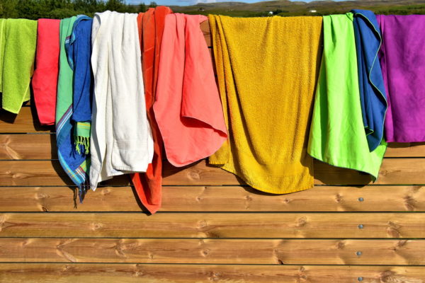 Hung Towels at Secret Lagoon on Golden Circle, Iceland - Encircle Photos