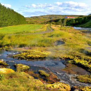 Landscape at Secret Lagoon on Golden Circle, Iceland - Encircle Photos