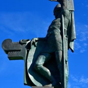 Ingólfur Arnarson Statue in Reykjavík, Iceland - Encircle Photos