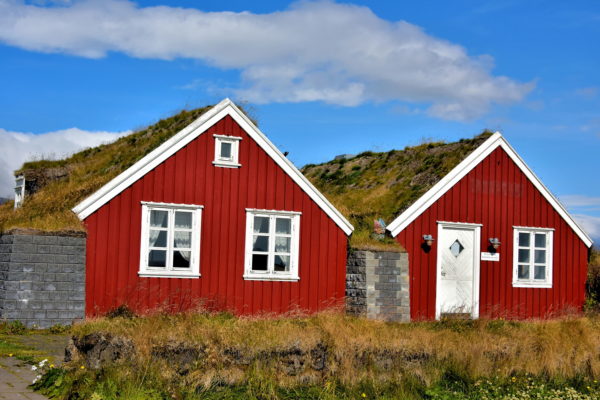 Turf Houses at Arnarstapi on Snæfellsnes Peninsula, Iceland - Encircle Photos