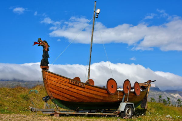 Viking Ship at Arnarstapi on Snæfellsnes Peninsula, Iceland - Encircle Photos