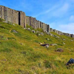 Gerðuberg Basalt Columns Wall on Snæfellsnes Peninsula, Iceland - Encircle Photos