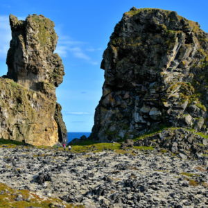 Rock Towers at Lóndrangar on Snæfellsnes Peninsula, Iceland - Encircle Photos