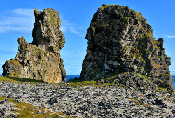Rock Towers at Lóndrangar on Snæfellsnes Peninsula, Iceland - Encircle Photos